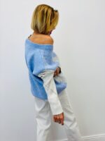 Pull Col V Motif Argyle Élégance Douce – Image 2