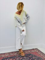 Pull Col V Motif Argyle Élégance Douce – Image 6