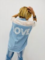 Chemise Détail Sequins Denim Chic – Image 3