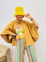 Cape En Suédine À Coupe Fluide - Marque Ange – Image 4