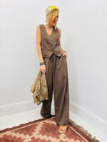 Pantalon Large Rayé Coupe Tailoring – Image 5