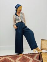 Pantalon Large Rayé Coupe Tailoring – Image 3