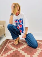 Tee-Shirt Oversize Imprimé Fraises Graphiques – Image 6