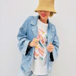 Veste Denim Oversize Bleu Clair Esprit Casual Chic