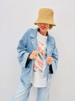 Veste Denim Oversize Bleu Clair Esprit Casual Chic