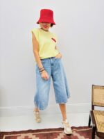 Pull Sans Manches Jaune Pastel Motif “Chilli” – Image 4