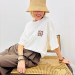 Tee-Shirt Oversize Blanc Broderie “I Love NY”