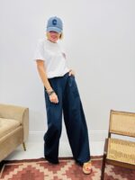 Tee-Shirt Blanc Broderie Cœur Rouge – Image 3