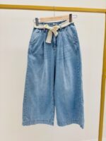 Jean Barrel Court Taille Haute Ceinture Crochet – Image 4