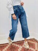 Jean Boutonnage Décalé Coupe Moderne Tendance