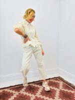 Jean Boutonnage Décalé Coupe Moderne Tendance – Image 7