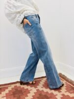 Jean Wide Leg Coupe Droite Élégante – Image 3
