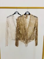 Gilet Court En Dentelle Florale Transparente Esprit Bohème Chic – Image 2