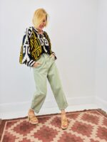 Blouse Imprimé Graphique & Col Lacé Bohème - GOLD&SILVER – Image 2