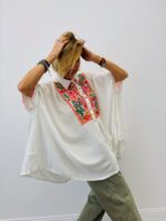 Tunique Brodée Détail Perles - GOLD&SILVER – Image 4