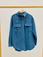 Veste En Jean À Détails Rivets Métalliques - GOLD&SILVER – Image 4