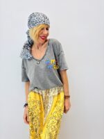 T-Shirt Coton Délavé Message Brodé - GOLD&SILVER – Image 4