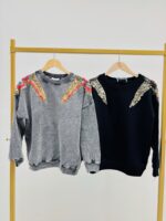 Sweat À Sequins Épaules Bijoux - GOLD&SILVER – Image 4