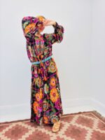 Robe Longue Imprimé Floral Bohème - GOLD&SILVER – Image 5