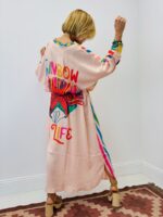 Robe Rainbow Rayures Multicolores - GOLD&SILVER