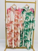 Robe Chemise Imprimé Palmier - GOLD&SILVER – Image 5