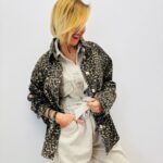 Veste Léopard Toile De Jean – Denim Sauvage & Tendance