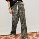 Pantalon Toile De Jean Coupe Large