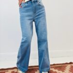 Jean Wide Leg Brodé Esprit Casual Bohème