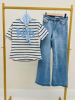 Jean Wide Leg Brodé Esprit Casual Bohème – Image 5