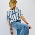 T-Shirt Manches Bouffantes Rayé “Los Angeles”