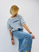 T-Shirt Manches Bouffantes Rayé “Los Angeles”