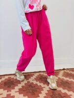 Pantalon Velours Coupe Relax Taille Élastiquée