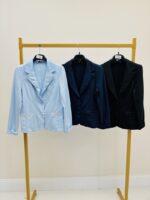 Veste Façon Blazer En Coton Stretch – Image 11