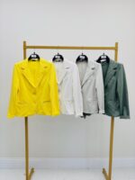 Veste Façon Blazer En Coton Stretch – Image 10