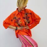 Chemise Perroquet Brodée En Coton