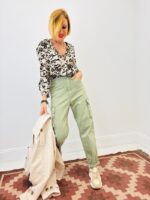 Pantalon Cargo Coupe Droite Casual Chic – Image 3