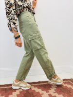 Pantalon Cargo Coupe Droite Casual Chic – Image 2