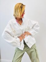 Veste En Coton Naturel Motif Peace