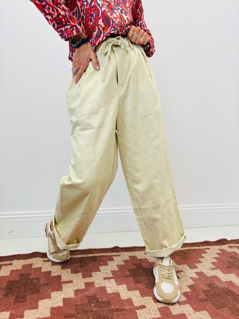 IMG_5701 Pantalon Large En Coton Mélangé – Image 1