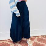 Jupe Plissée Soleil Avec Ceinture