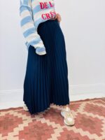 Jupe Plissée Soleil Avec Ceinture