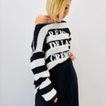 Pull Marinière À Grosses Rayures “Crème De La Crème”