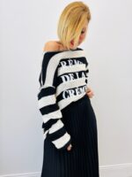 Pull Marinière À Grosses Rayures “Crème De La Crème”