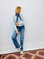 Jean Wide Leg Taille Haute Boutonnage Apparent – Image 4