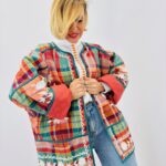 Veste Matelassée Patchwork En Coton