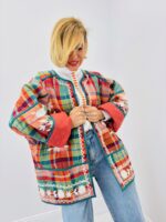 Veste Matelassée Patchwork En Coton