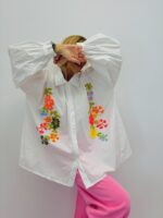 Chemise Brodée Oversize – Esprit Bohème Chic – Image 3