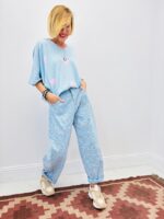 Pantalon Léopard En Toile Denim – Tendance & Confort Moderne – Image 3