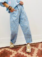 Pantalon Léopard En Toile Denim – Tendance & Confort Moderne