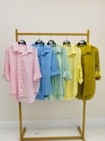 Chemise Coton Coupe Fluide Intemporelle – Image 2